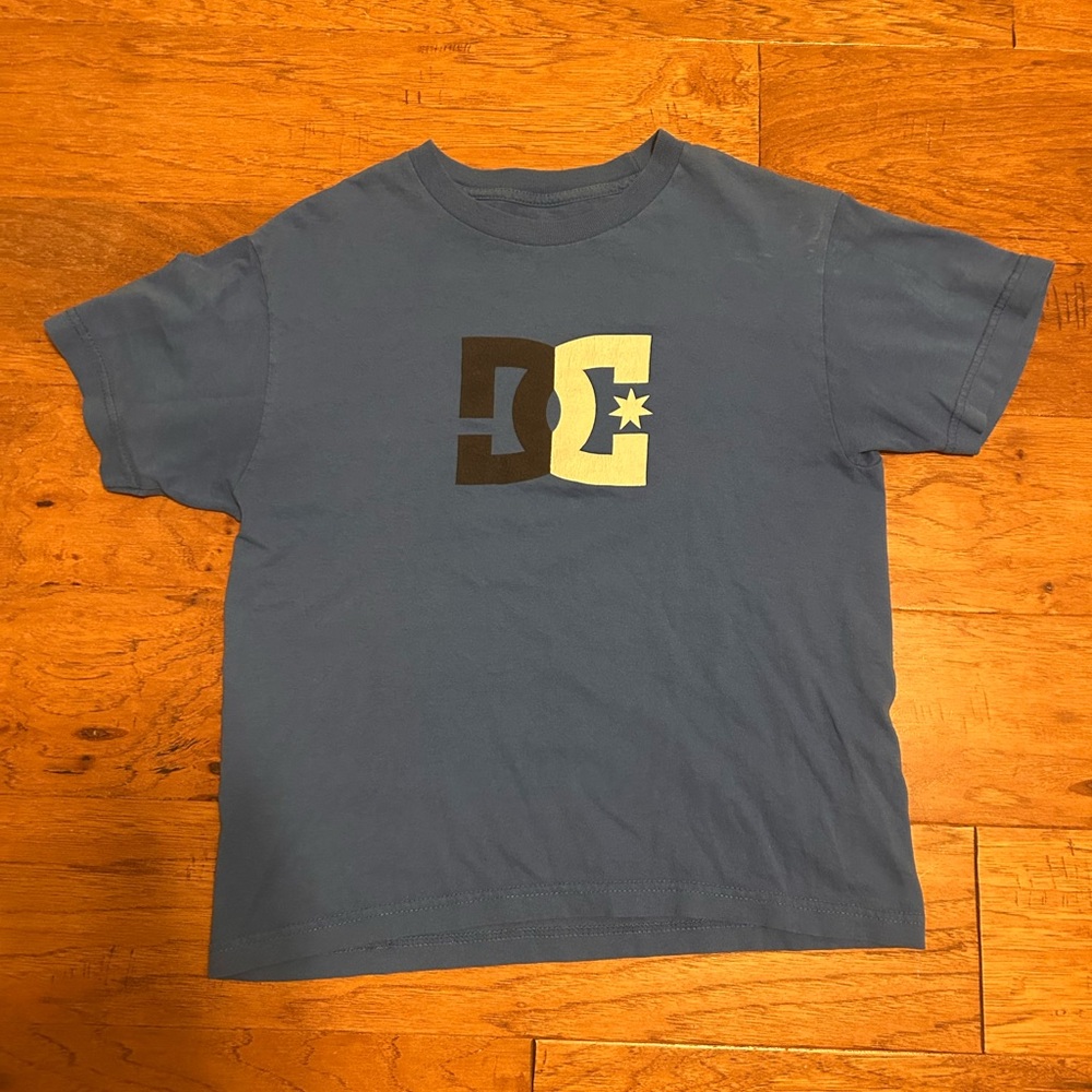 DC Blue and Black Logo Baby Tee